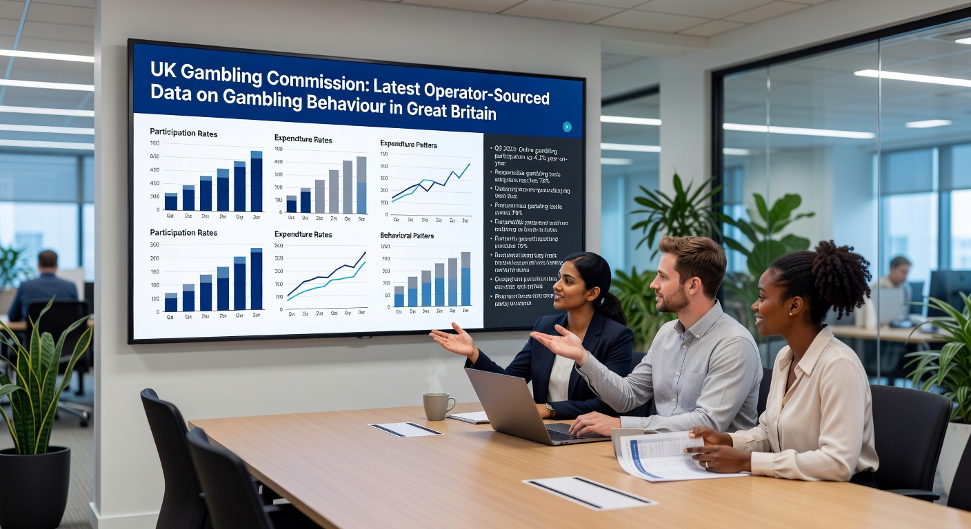 Infographic detailing online slots growth versus betting declines in UK gambling data