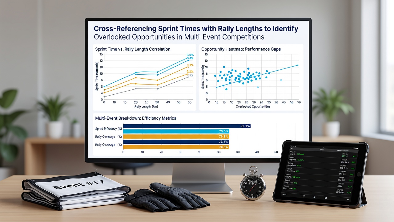 Detailed charts showing sprint time distributions next to tennis rally length histograms used for betting correlation analysis