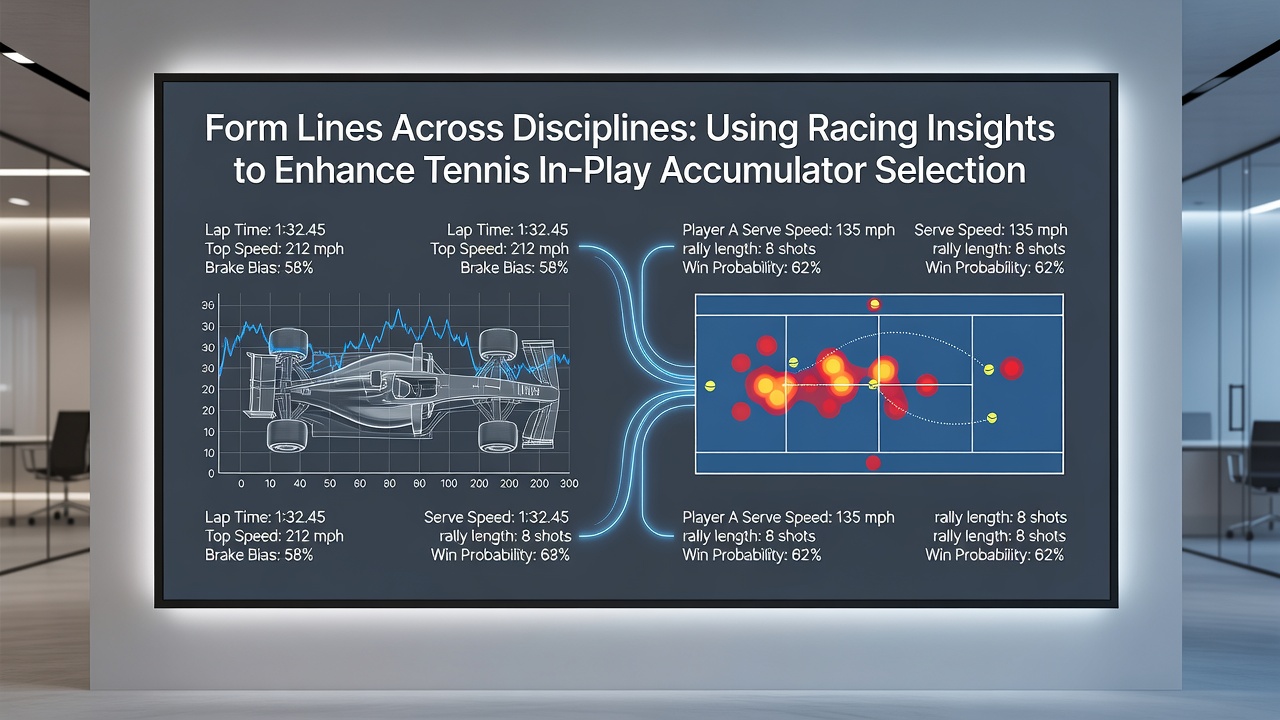 Split image comparing horse racing pace chart with live tennis point-by-point momentum tracker