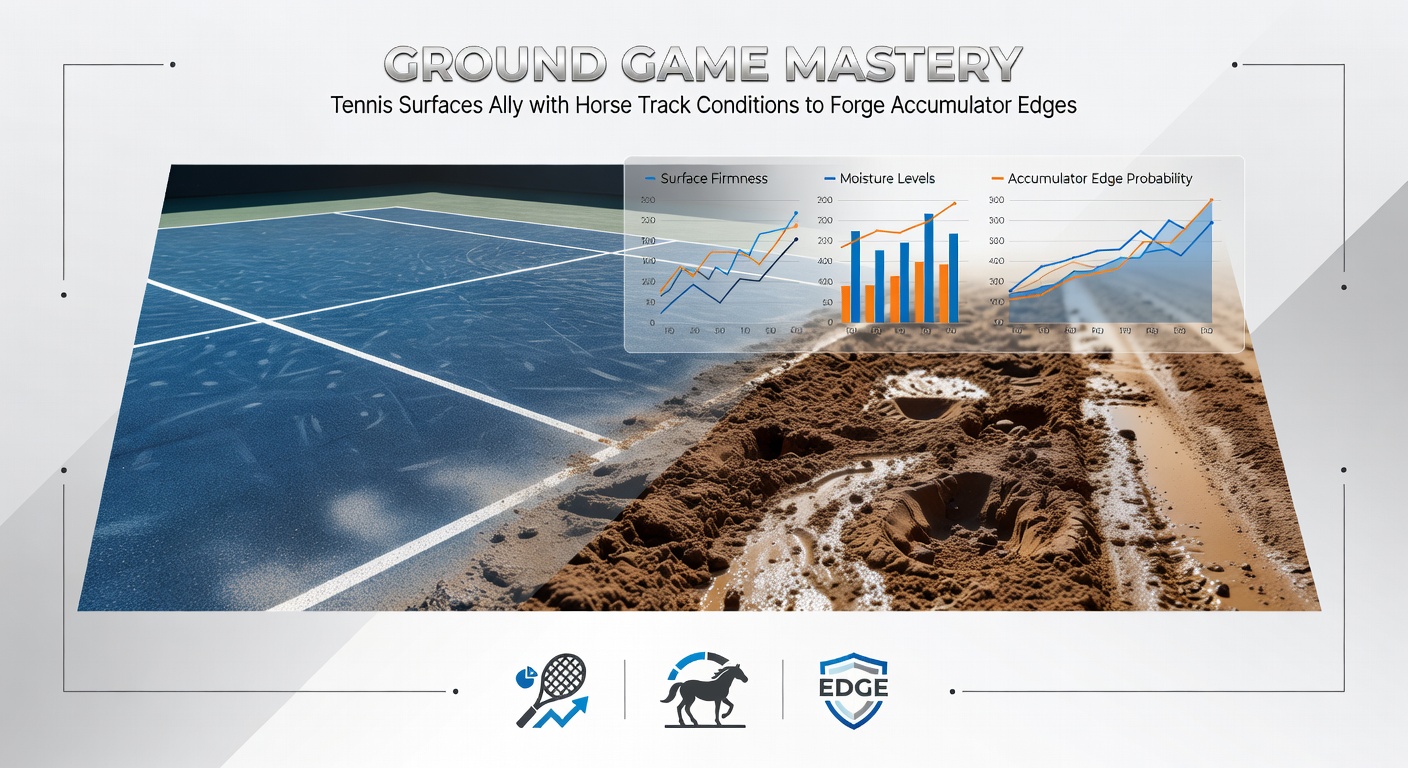 Horse galloping through a muddy track under rainy conditions, emphasizing how wet ground alters race dynamics and favors certain runners