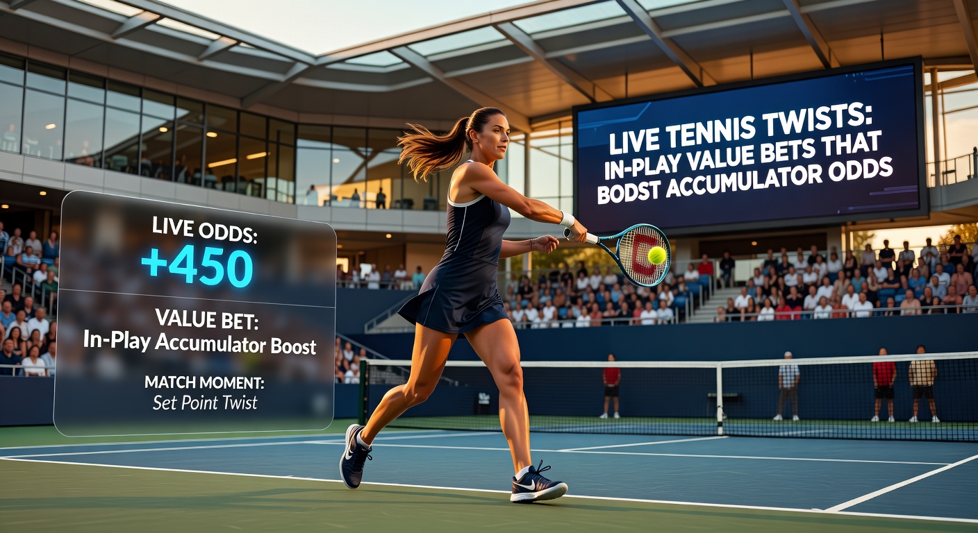 Close-up of tennis scoreboard during a tense tiebreak, illustrating rapid odds changes in live betting scenarios