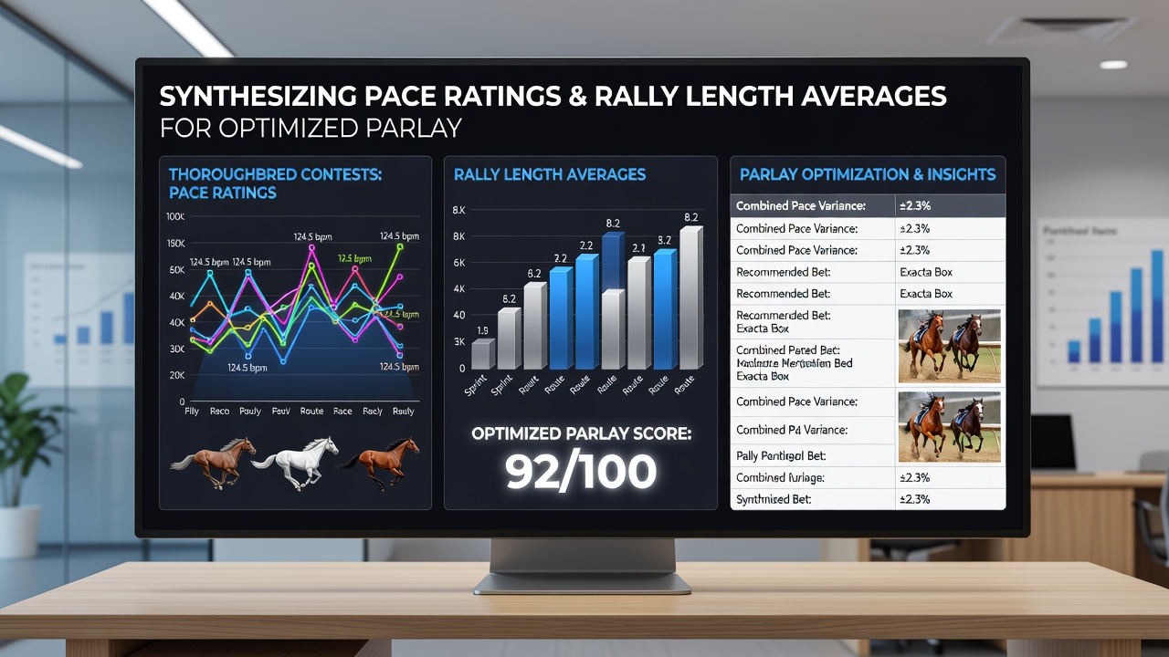 Data visualization merging horse pace figures with tennis rally statistics for accumulator modeling